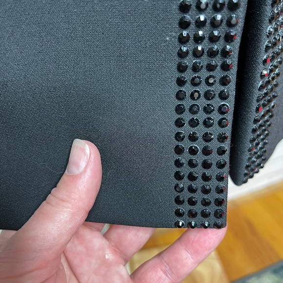 NWT Akris Punto Black A-Line Skirt with Black Embellishments, Size 4 - Picture 4 of 10